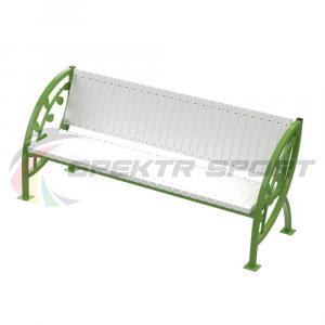 Купить Скамья уличная Кляксы с веточкой 2000*900*630 мм, каркас металл в Новотроицке 